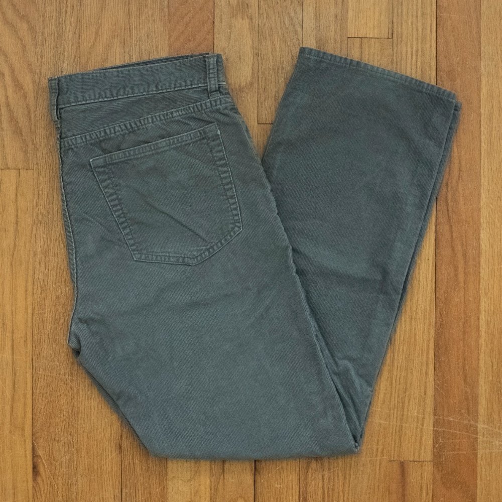 Men J. Crew Corduroy Pants Straight Fit 33x30